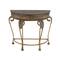 Gold Traditional Metal Console Table, 33" x 41"